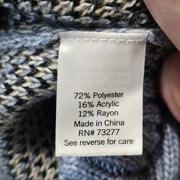 Nine West Oversized Cheetah Print Sweater Women L Purple Preppy Cozy Soft Knit - Picture 5 of 7